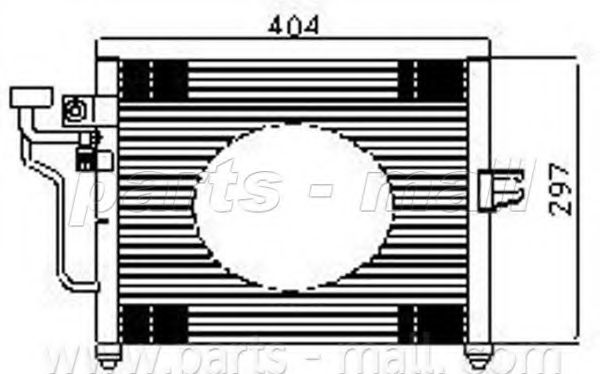 Конденсатор, кондиционер PARTS-MALL PXNCG-007