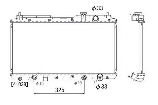 Радиатор, охлаждение двигателя 4SEASONS 111045