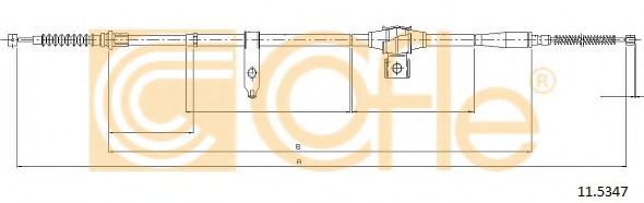 Трос, стояночная тормозная система COFLE 11.5347