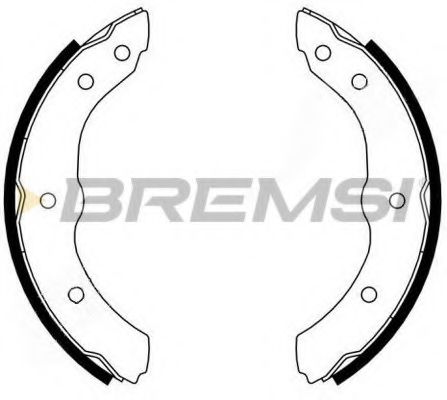 Комплект тормозных колодок BREMSI 2958