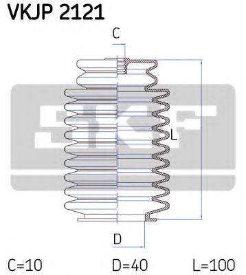 Комплект пылника, рулевое управление SKF VKJP 2121