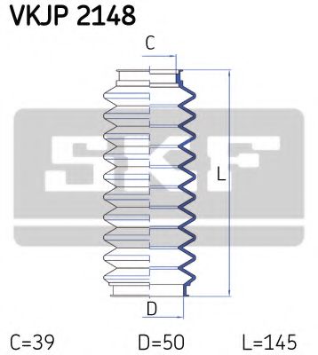 Комплект пылника, рулевое управление SKF VKJP 2148