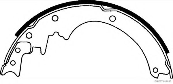 Комплект тормозных колодок HERTH+BUSS JAKOPARTS J3501032