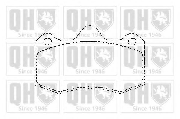 Комплект тормозных колодок, дисковый тормоз QUINTON HAZELL BP1298