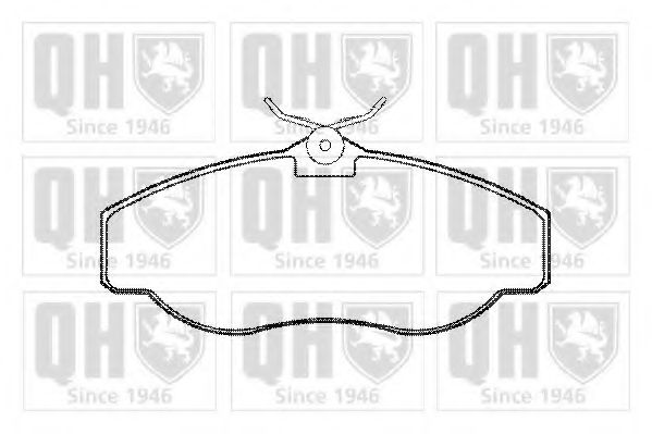 Комплект тормозных колодок, дисковый тормоз QUINTON HAZELL BP959