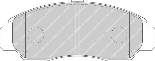 Комплект тормозных колодок, дисковый тормоз FERODO FDB1669
