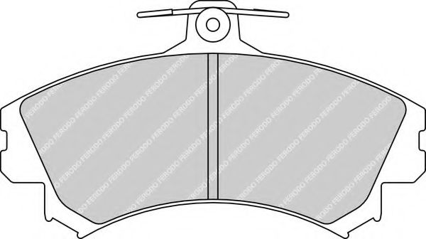 Комплект тормозных колодок, дисковый тормоз FERODO FDB1738