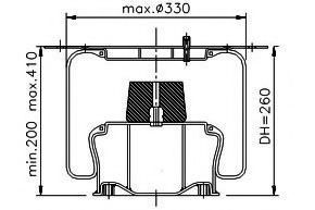 Кожух пневматической рессоры PE Automotive 9500