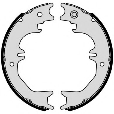Комплект тормозных колодок, стояночная тормозная система BREMBO S 83 563