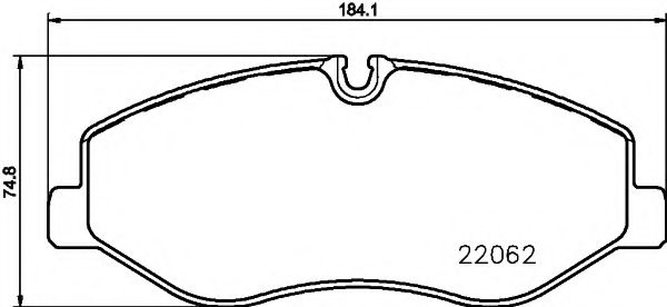 Комплект тормозных колодок, дисковый тормоз MINTEX MDB3738