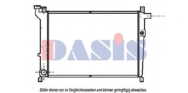 Радиатор, охлаждение двигателя AKS DASIS 070920N