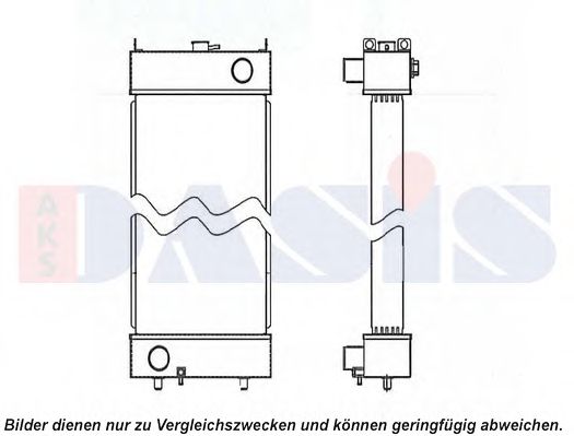 Радиатор, охлаждение двигателя AKS DASIS 450101N
