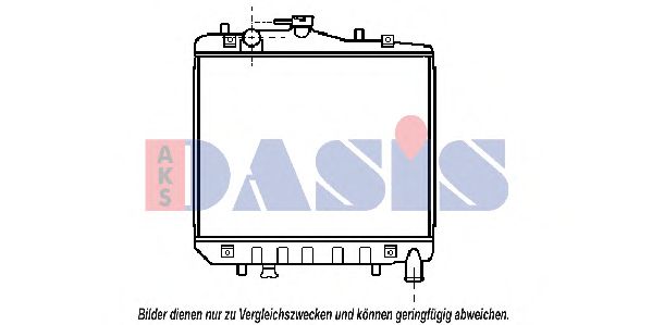 Радиатор, охлаждение двигателя AKS DASIS 510013N