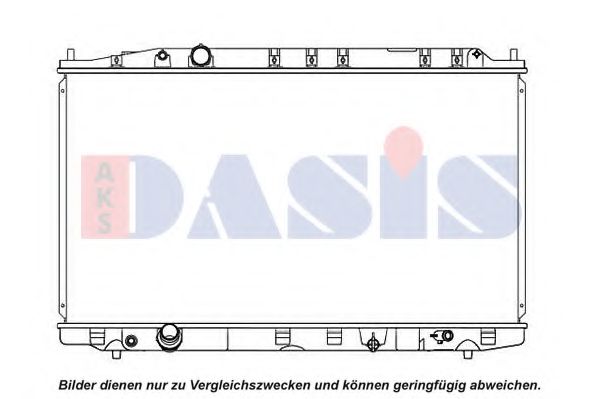 Радиатор, охлаждение двигателя AKS DASIS 100082N