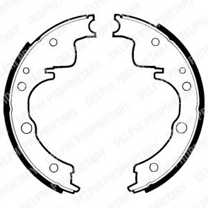 Комплект тормозных колодок DELPHI LS1270