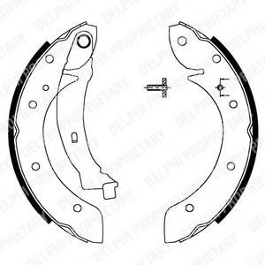 Комплект тормозных колодок DELPHI LS1716