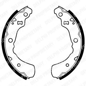 Комплект тормозных колодок DELPHI LS1936