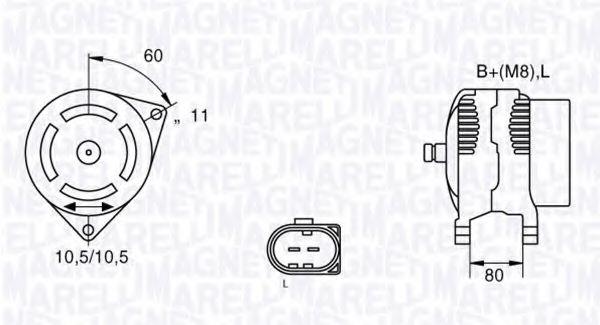 Генератор MAGNETI MARELLI 063533251220