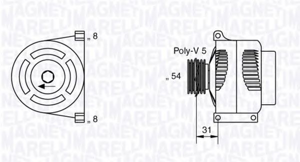 Генератор MAGNETI MARELLI 063377426010