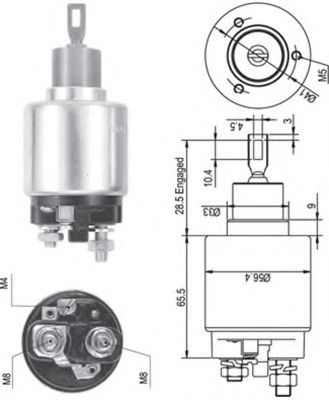 Тяговое реле, стартер MAGNETI MARELLI 940113050328