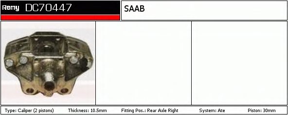 Тормозной суппорт DELCO REMY DC70447