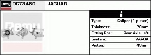 Тормозной суппорт DELCO REMY DC73480