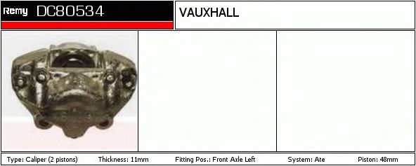 Тормозной суппорт DELCO REMY DC80534