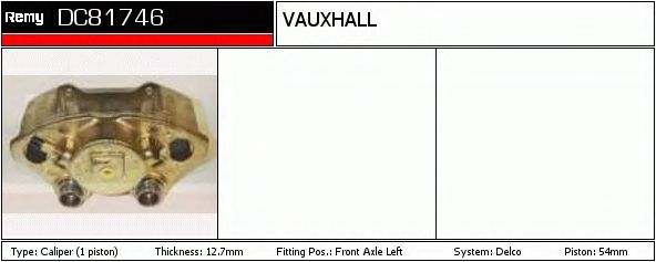 Тормозной суппорт DELCO REMY DC81746