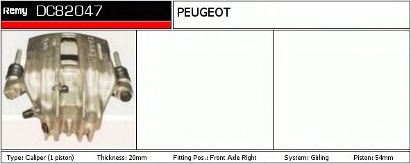 Тормозной суппорт DELCO REMY DC82047