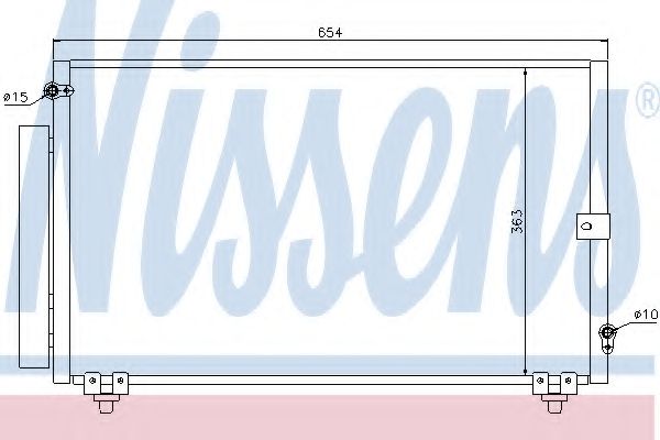 Конденсатор, кондиционер NISSENS 940013