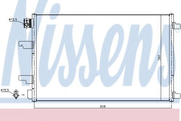 Конденсатор, кондиционер NISSENS 940402