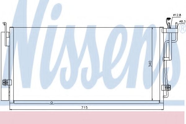 Конденсатор, кондиционер NISSENS 94823