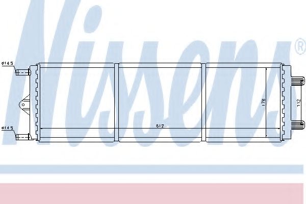 Радиатор, охлаждение двигателя NISSENS 61209
