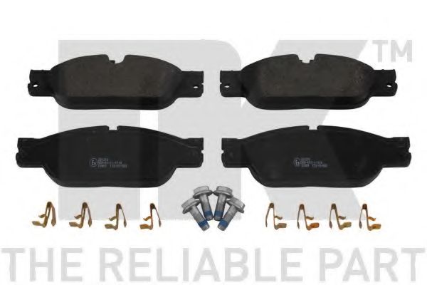 Комплект тормозных колодок, дисковый тормоз NK 221215