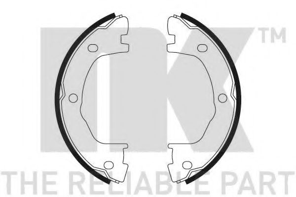 Комплект тормозных колодок; Комплект тормозных колодок, стояночная тормозная система NK 2723682