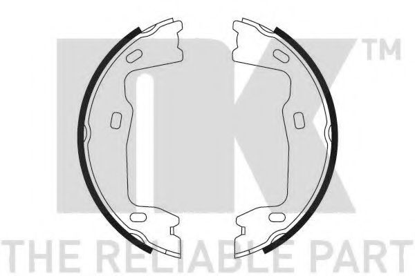 Комплект тормозных колодок, стояночная тормозная система NK 2736347