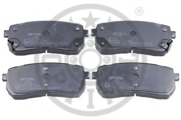 Комплект тормозных колодок, дисковый тормоз OPTIMAL 12282