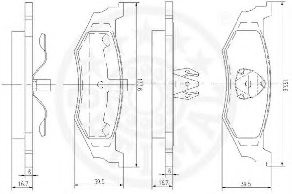 Комплект тормозных колодок, дисковый тормоз FIRST LINE FBP1221
