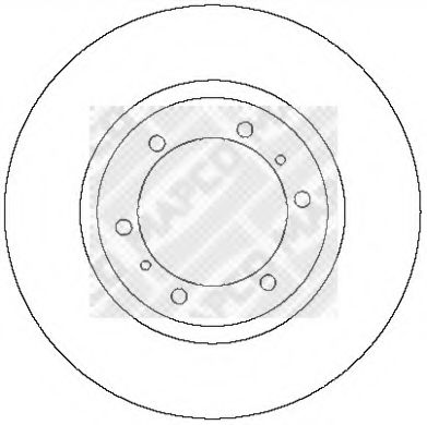 Тормозной диск MAPCO 45546