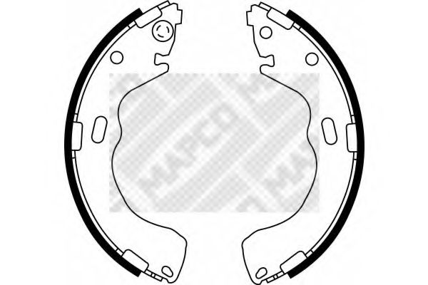 Комплект тормозных колодок MAPCO 8560