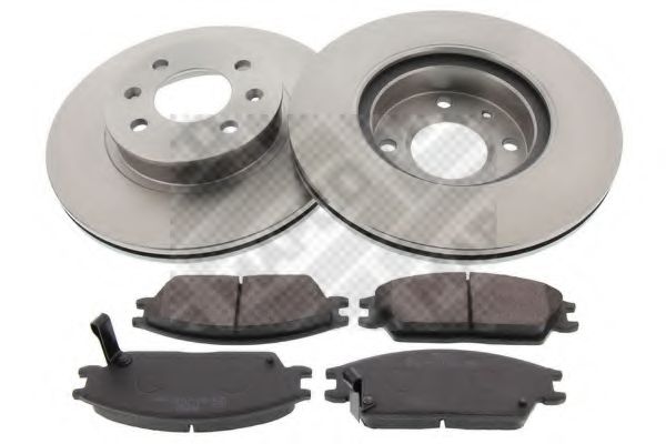 Комплект тормозов, дисковый тормозной механизм MAPCO 47514