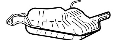 Глушитель выхлопных газов конечный MEFEX 3055