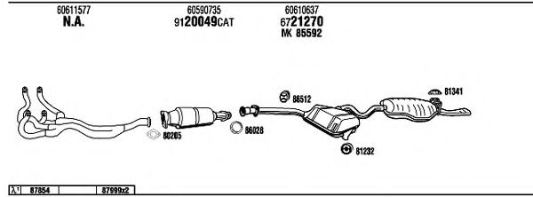 Система выпуска ОГ FONOS AR16002
