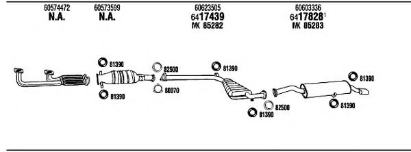 Система выпуска ОГ FONOS AR16429