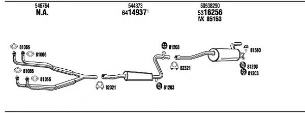 Система выпуска ОГ FONOS AR30022