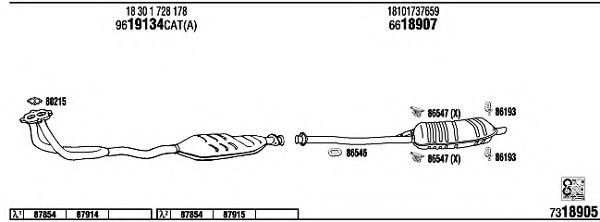 Система выпуска ОГ FONOS BW31853