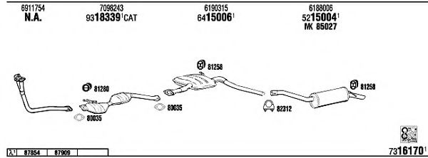 Система выпуска ОГ FONOS FO60402B