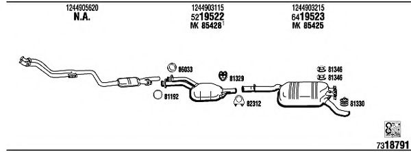 Система выпуска ОГ FONOS MB22013