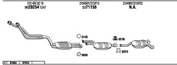 Система выпуска ОГ FONOS MB28039