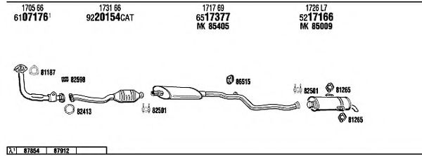 Система выпуска ОГ FONOS PE10637